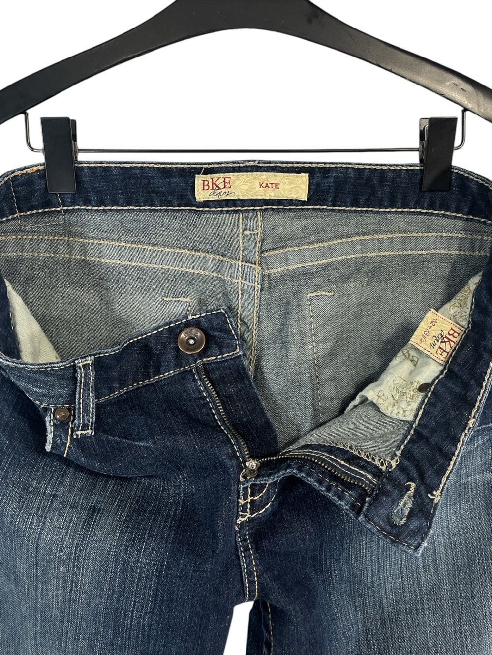 BKE Kate Midrise Bootcut Jean size 32 x 33.5” in Dark Wash - Picture 4 of 7